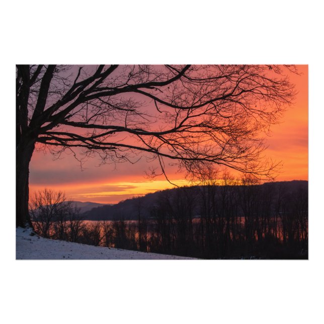Winter Solstice Sunset Photo Print (Front)