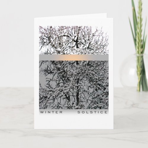 Winter Solstice Trees Holiday Card