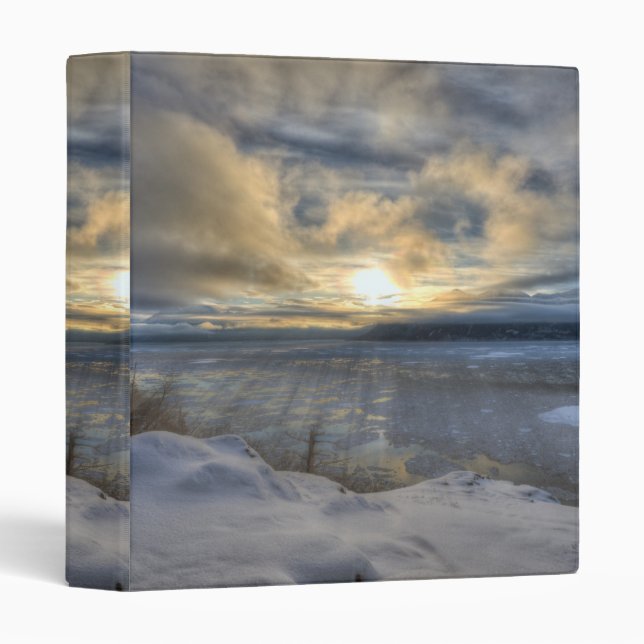 Winter Solstice Turnagain Arm 3 Ring Binder (Front/Spine)