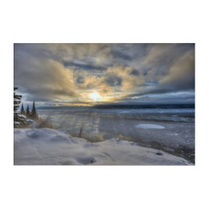 Winter Solstice Turnagain Arm Acrylic Print