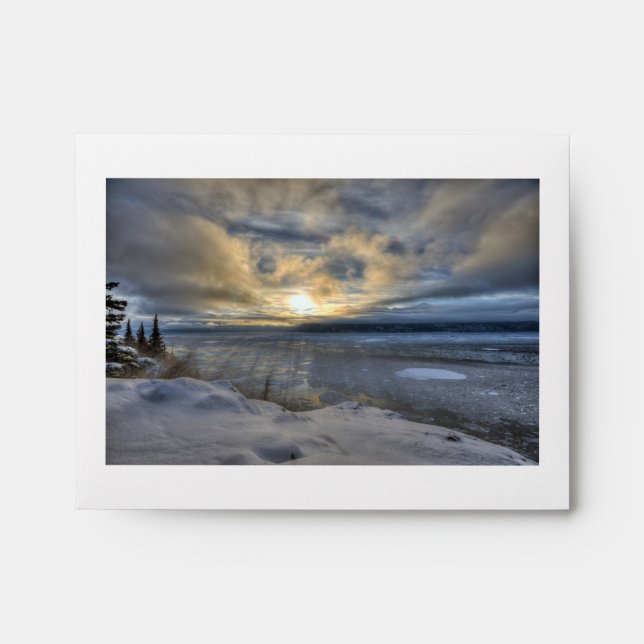 Winter Solstice Turnagain Arm Envelope (Front)
