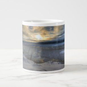 Winter Solstice Turnagain Arm Giant Coffee Mug