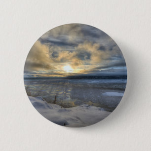 Winter Solstice Turnagain Arm.jpg Pinback Button
