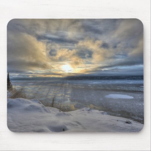 Winter Solstice Turnagain Arm Mouse Pad