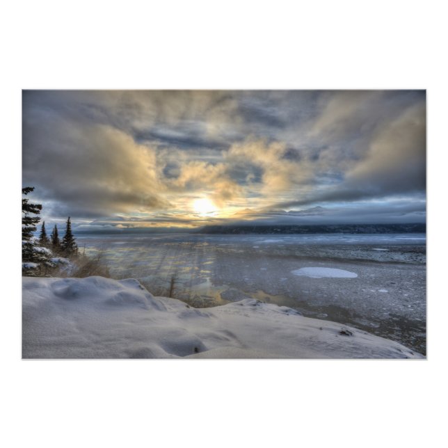 Winter Solstice Turnagain Arm Photo Print (Front)