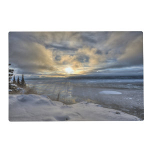 Winter Solstice Turnagain Arm Placemat