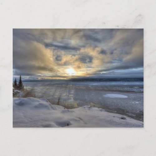 Winter Solstice Turnagain Arm Postcard