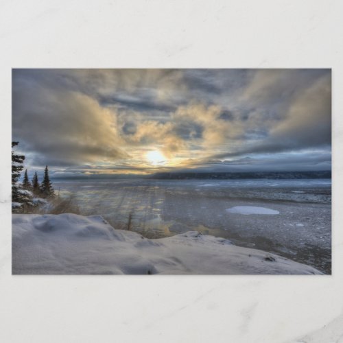 Winter Solstice Turnagain Arm Stationery