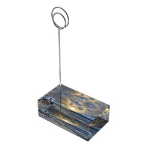 Winter Solstice Turnagain Arm Table Card Holder