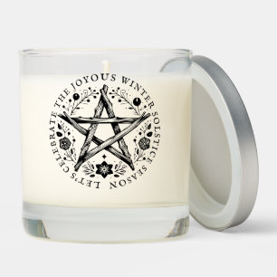 Winter Solstice Twig Star Pentacle Wicca  Scented Candle