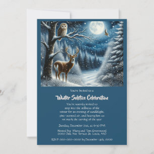 Winter Solstice Yule Celebration Invitation
