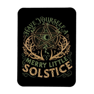 Winter Solstice Yule Christmas Holiday Magnet