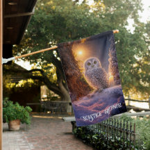 Winter Solstice Yule Pretty Owl Candle Snow