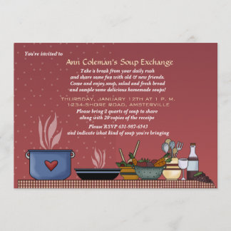 Winter Soup Exchange Invitation