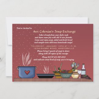 Winter Soup Exchange Invitation