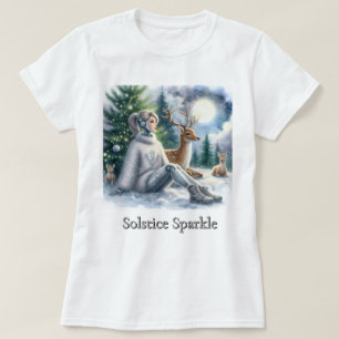 Winter Sparkle Tech STEM Girls Solace   T-Shirt