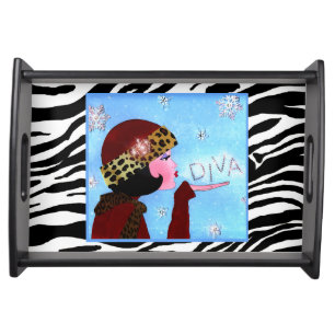 "Winter Sparkles DIVA" Serving Tray