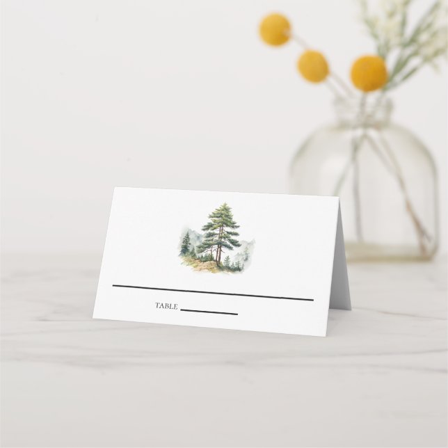 Winter Splendor Christmas Holiday Party Place Card (Front)
