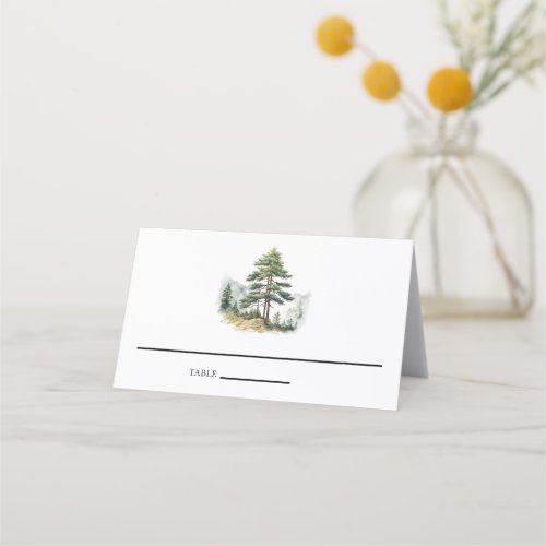 Winter Splendor Christmas Holiday Party Place Card