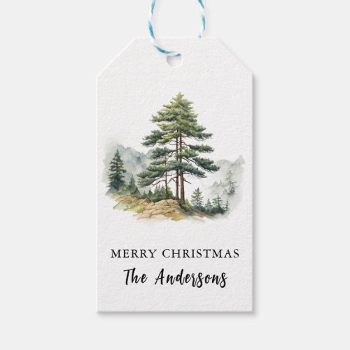 Winter Splendor Christmas Tree Gift Tags