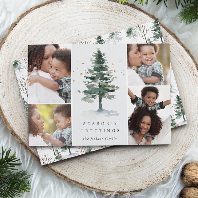 Winter Splendor | Holiday Photo Collage Card (Creator Uploaded)