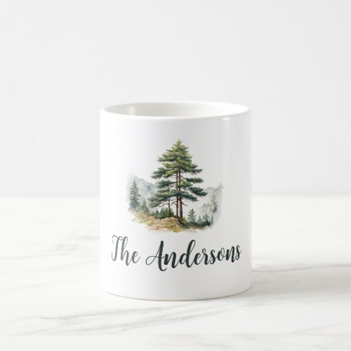 Winter Splendor Pine Tree Christmas Holiday Coffee Mug