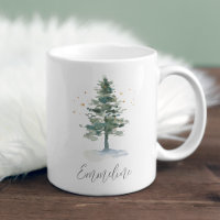 Winter Splendor Pine Tree Personalized Christmas