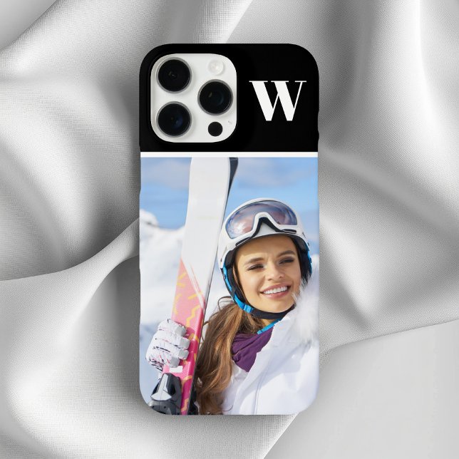 Winter Sport Photo Monogrammed Black Case-Mate iPhone Case (Winter Sport Photo Monogrammed Black Case-Mate iPhone Case)