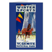 Winter Sports at Yosemite PosterYosemite, CA (Front)