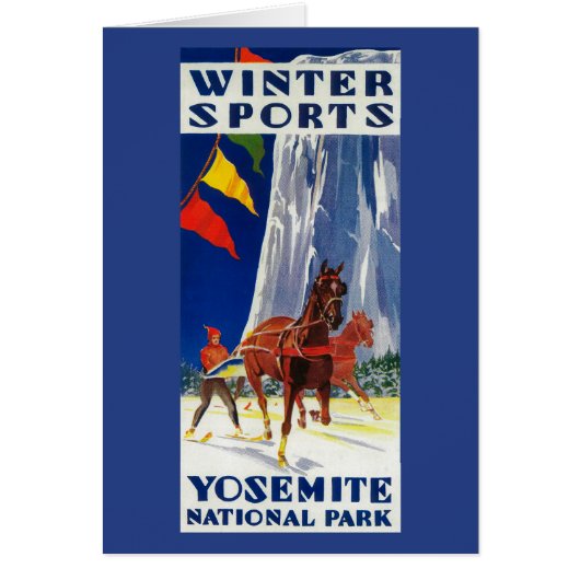 Winter Sports at Yosemite PosterYosemite, CA (Front)