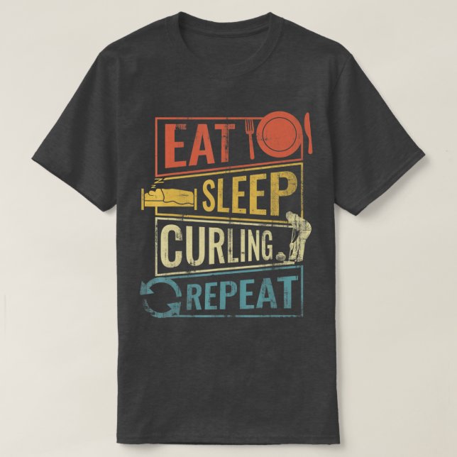 winter sports curling T-Shirt (Design Front)