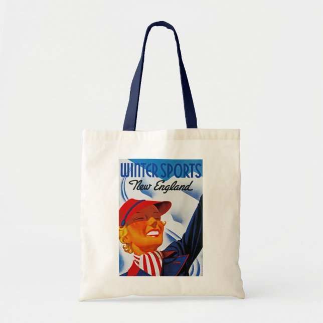 Winter Sports in New England Tote Bag (Front)