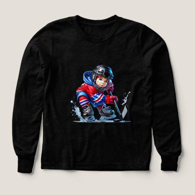 Winter Sports Kids  Tri-Blend Shirts (Design Front)