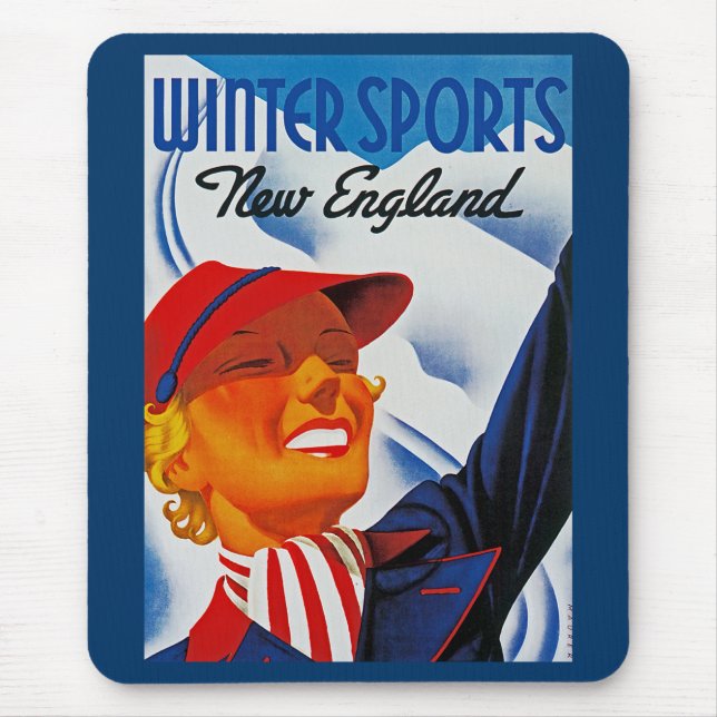 Winter Sports New England Mouse Pad (Front)