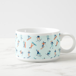 Winter Sports Pattern Bowl