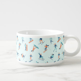 Winter Sports Pattern Bowl