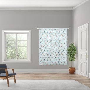 Winter Sports Pattern Sheer Curtains