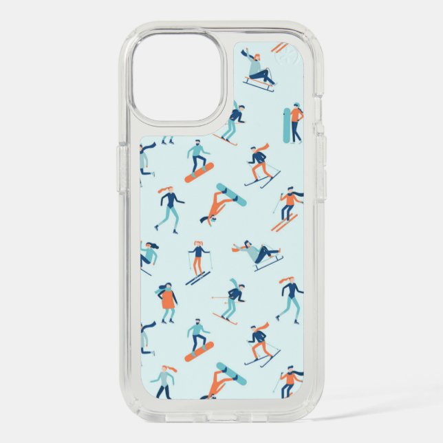 Winter Sports Pattern Speck iPhone Case (Front)