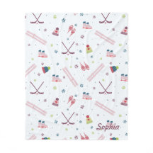 Winter Sports Skating Skiing Hockey Custom Holiday