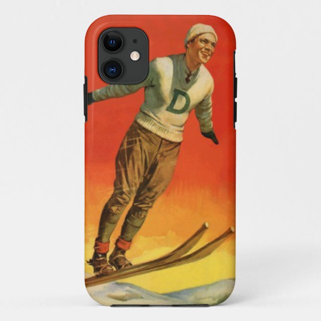 Winter sports - Ski jumper Case-Mate iPhone Case (Back)