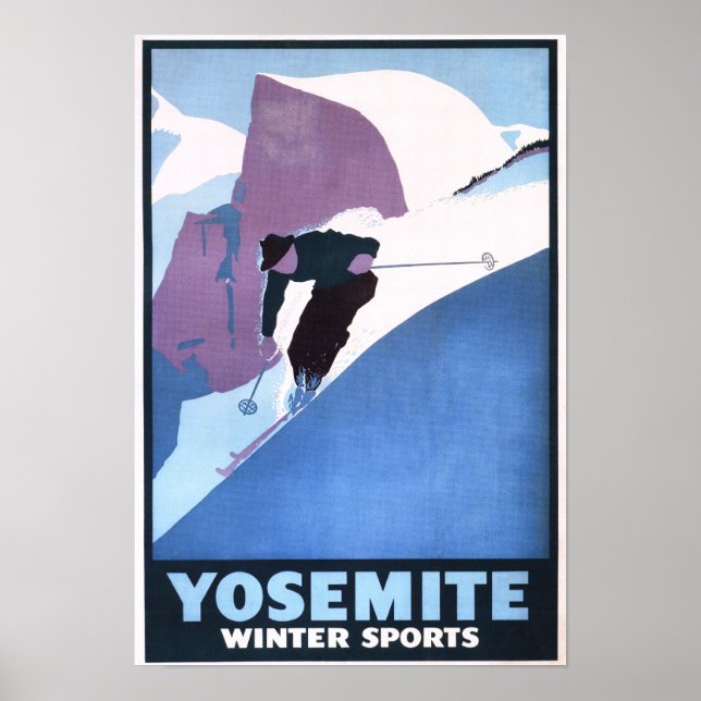 Winter Sports Skiing Promotional Poster (Front)