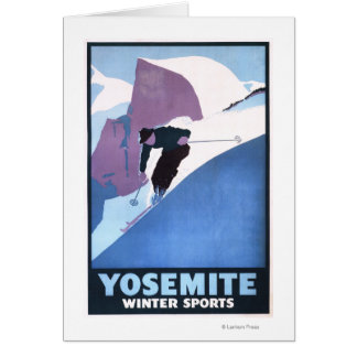 Winter Sports Skiing Promotional Poster Cards