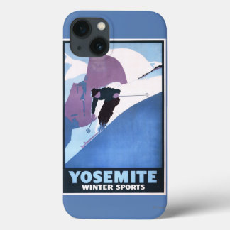 Winter Sports Skiing Promotional Poster iPhone 13 Case