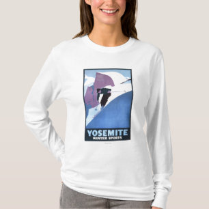 Winter Sports Skiing Promotional Poster T-Shirt