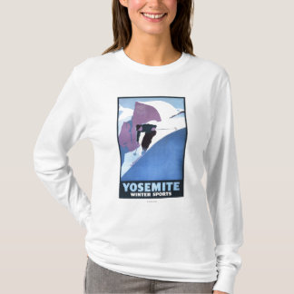 Winter Sports Skiing Promotional Poster T-Shirt