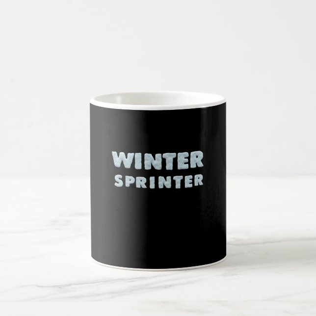 Winter Sports - Winter Sprinter - Ski Shirt Coffee Mug (Center)