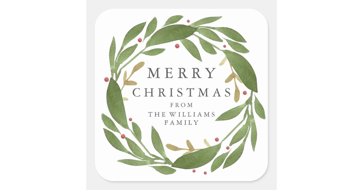 Christmas Gift Labels, Gift Tags, Holiday Treat Square Sticker