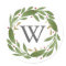 Winter Sprigs Monogrammed Christmas Sticker