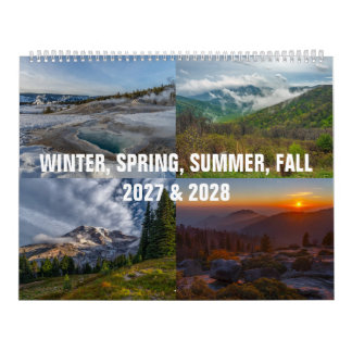 Winter, Spring, Summer Fall 2027 & 2028 Calendar