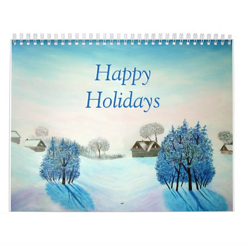 Winter Spring Summer Fall Original Landscapes Calendar